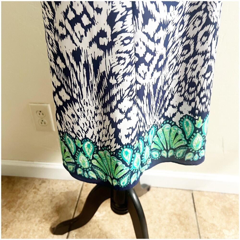 Lilly Pulitzer Women’s Navy V-Neck Florin Sleeveless Shift Tank Dress Sz Small - Picture 10 of 10